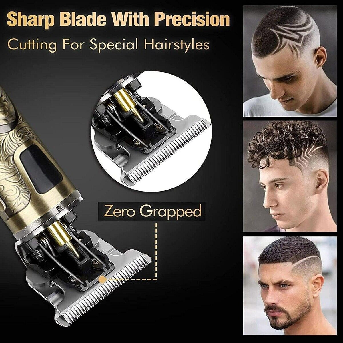 Beard Trimmer Hair Clippers Men's Shaver Cordless Hair Cutting Kit Barber Shaving Machine USB Rechargeable