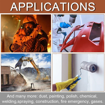 Half Face Gas Mask Respirator Facepiece Spray Painting 6200 Respirator Safety Protector