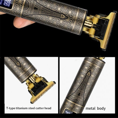 Beard Trimmer Hair Clippers Cordless Rechargeable Hair Cutting Barber Shaving Machine For Men USB Charging