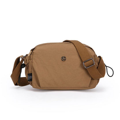 Lightweight Nylon Fashionable Simple Versatile Casual Multi-layer Shoulder Travel Crossbody Bag For Women