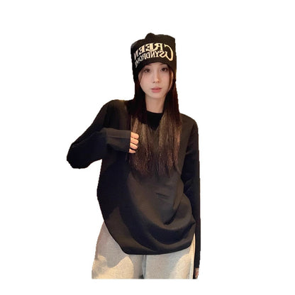 Women's Solid Color Loose Innerwear Base Top