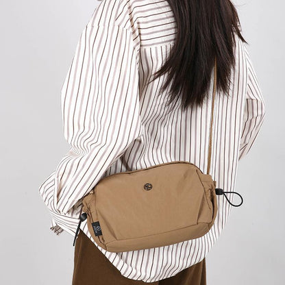 Lightweight Nylon Fashionable Simple Versatile Casual Multi-layer Shoulder Travel Crossbody Bag For Women