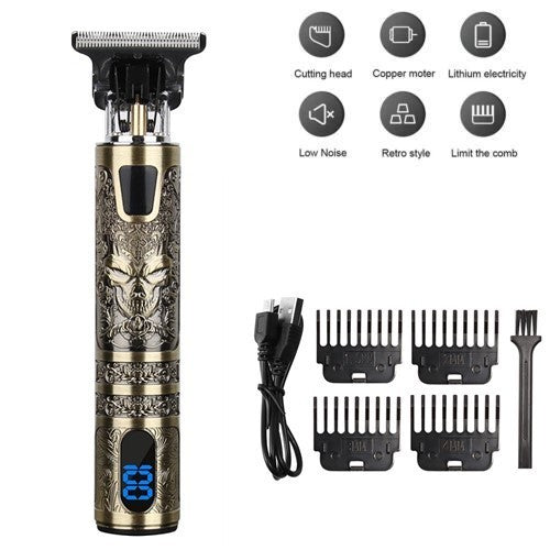 Beard Trimmer Hair Clippers Men's Shaver Cordless Hair Cutting Kit Barber Shaving Machine USB Rechargeable