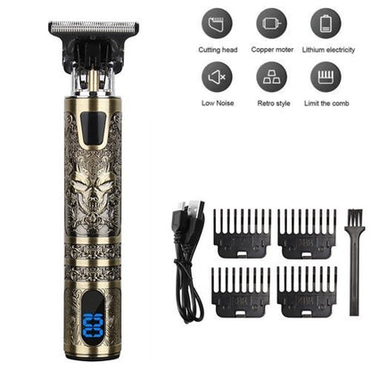 Beard Trimmer Hair Clippers Men's Shaver Cordless Hair Cutting Kit Barber Shaving Machine USB Rechargeable