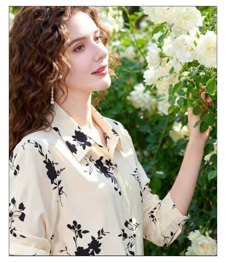 Women's Chiffon Long Sleeve Shirt