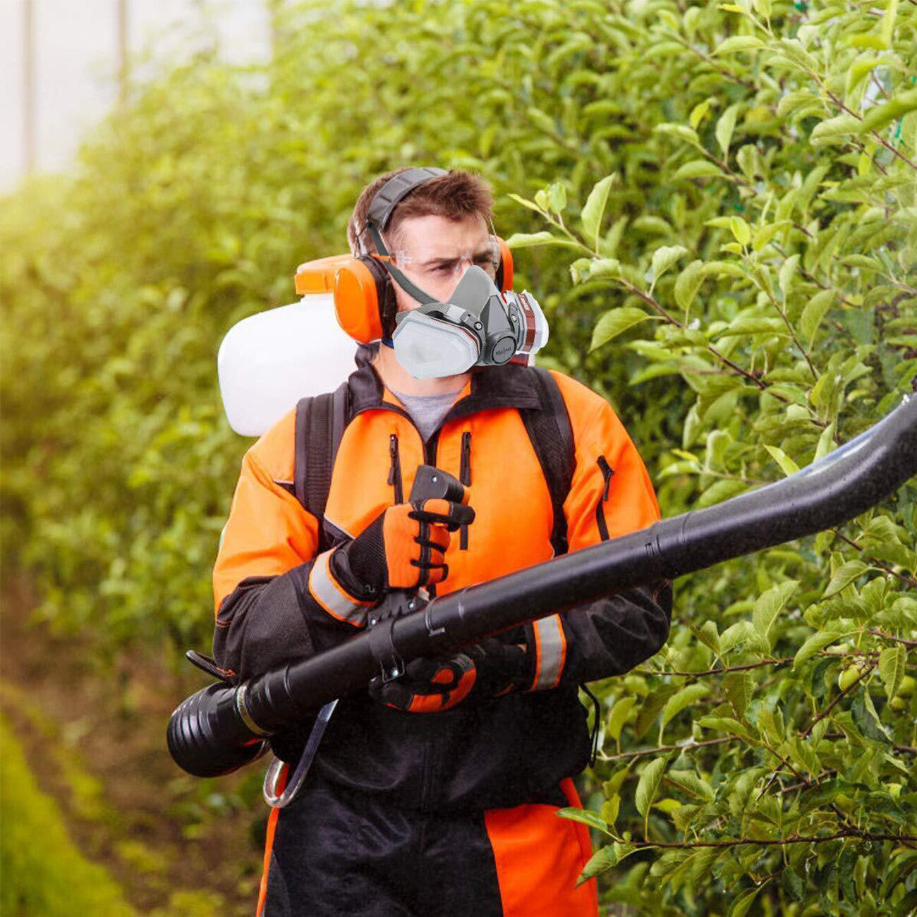 Half Face Gas Mask Respirator Facepiece Spray Painting 6200 Respirator Safety Protector