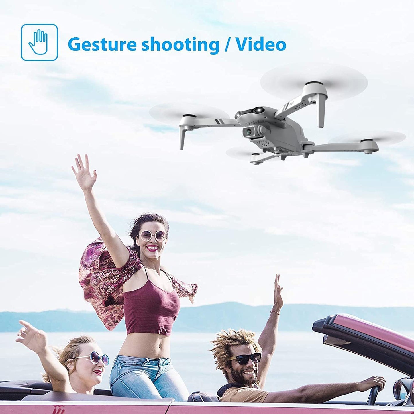 UK 4DRC F10 Foldable Drone With Camera WIFI FPV For Adults,1080P HD FPV Live Video RC Quadcopter,Logistics Is Randomly Sent By EVRI,ROYAL MAIL,Amazon Logistics