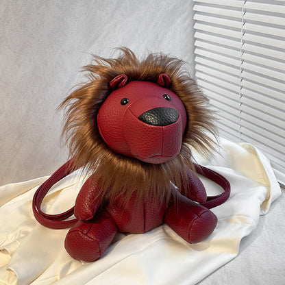 Premium Plush Cartoon Cute Little Lion Casual Bag